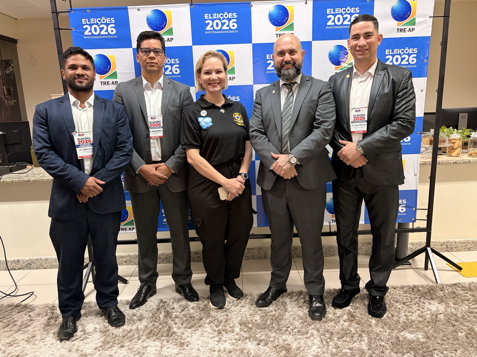 Equipe de Prerrogativas em agenda institucional no TRE-AP